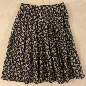 Principles Vintage 90s Floral Size 12 Skirt 100% Rayon Dark Grunge Cottagecore